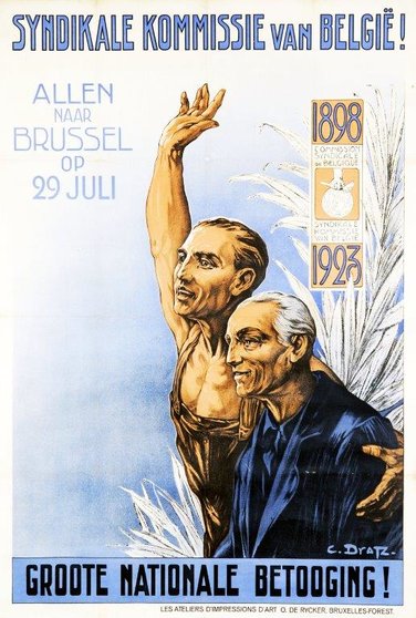 Grote-betoging-Syndikale-Komissie-Brussel-1923-Amsab-ISG