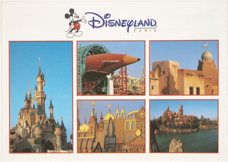 Postkaart-Disneyland