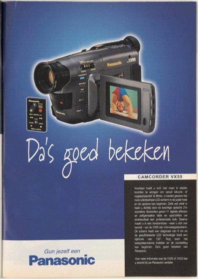 Reclame-voor-videocamera-Camcorder-VX55-Panasonic-1998