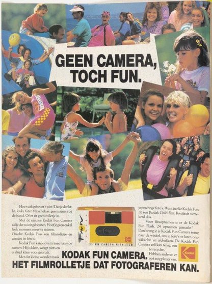 Reclame-voor-wegwerpcamera-Kodak-Fun-1992