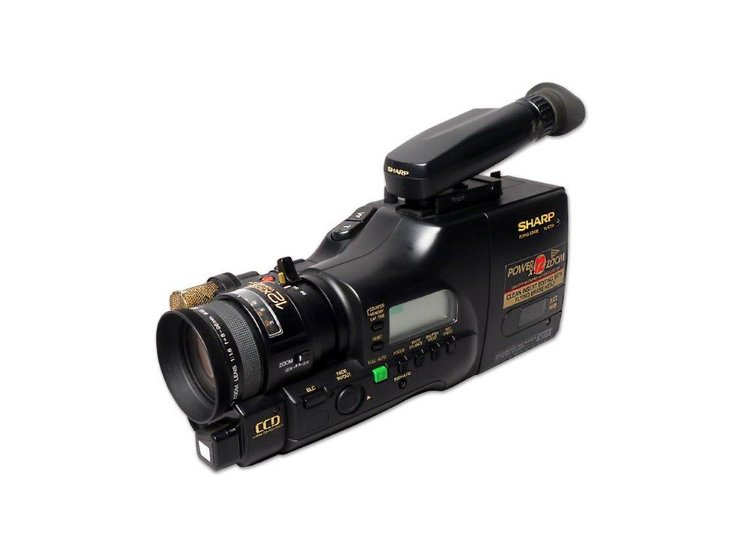 Videocamera-Camcorder-VL-C750S-Sharp-collectie-Industriemuseum