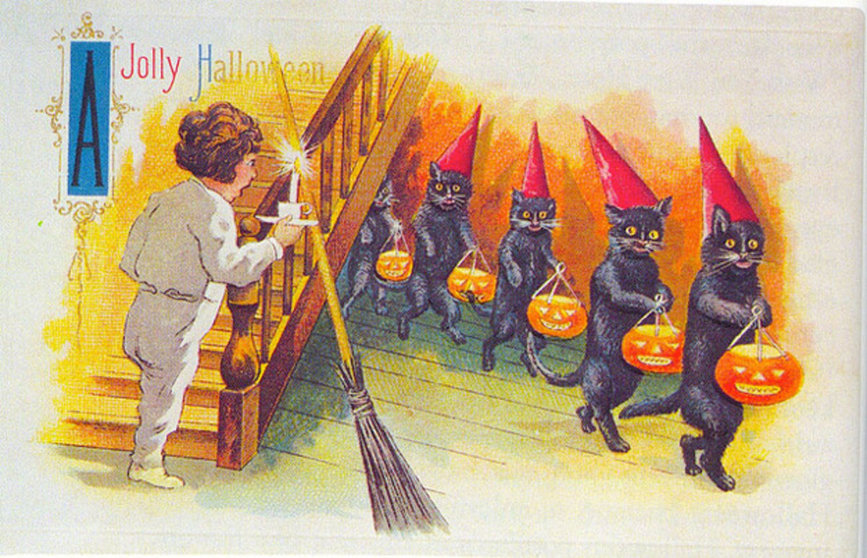 Halloween-postkaart-ca-1900-1915