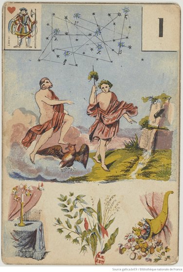 Kaart-uit-Grand-jeu-de-societe-de-Melle-Lenormand-1835-Collectie-Huis-van-Alijn